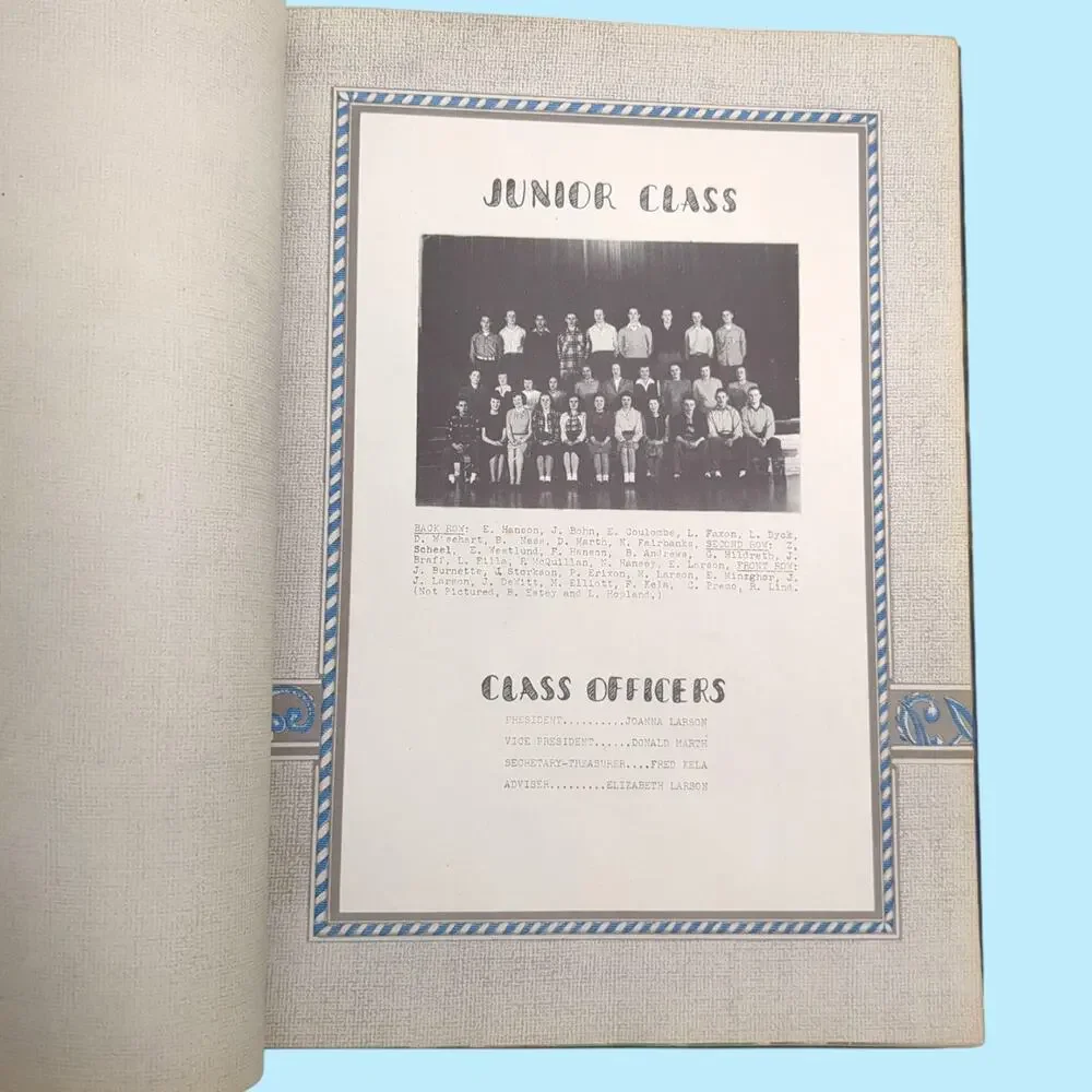 Cass Lake High School 1947 Year Book Yearbook Panthers Minnesota MN